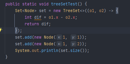 x, y 모두 비교 시 결과
